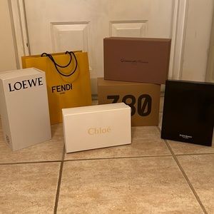 Multi Brand Luxury Shoes and shopping bag all 100% authentic